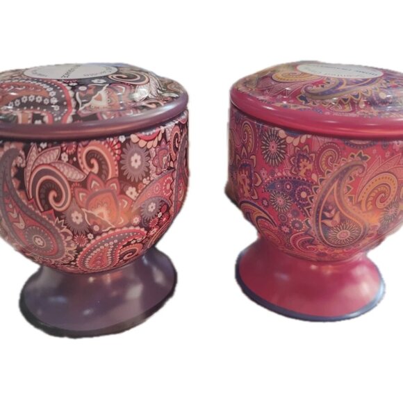 Scented Candles Gift Set Home Aromatherapy 4 Decorative Tins Mini Soy Candles - Picture 8 of 9